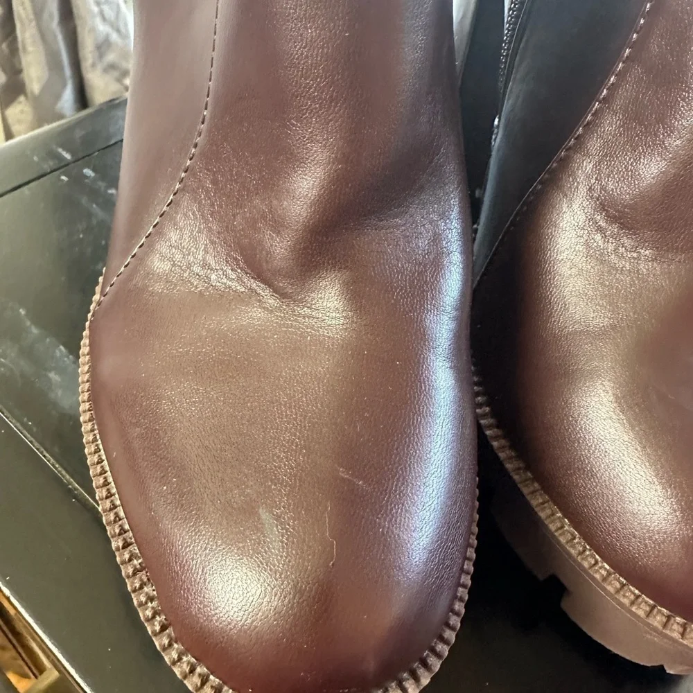 Lemonade Atlas Chucky Heel Side Zip Women’s Platforms Size 9